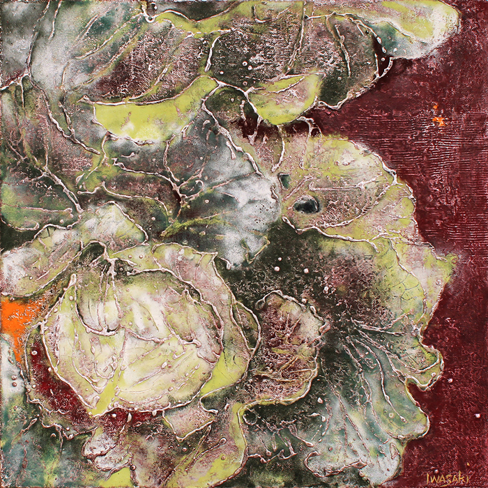 岩﨑 知子 「球菜」53×53cm