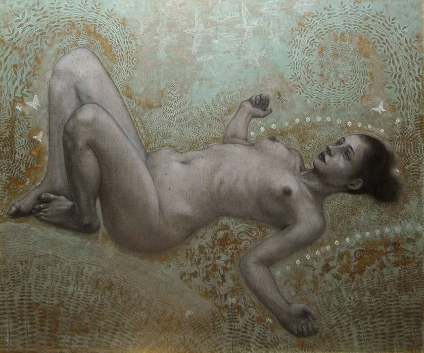 榎 俊幸「ガイア」(60.6×72.7cm)