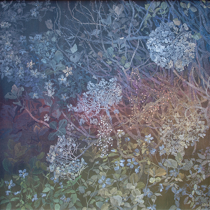 立木美江 冬紫陽花 100×100cm